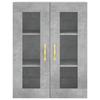 Wall Cabinet Concrete Grey 69.5 x 34 x 90 cm