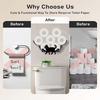 Decorative Wrought Wall Mounted Tissue Holder - Large Capacity for Bathroom or Kitchen