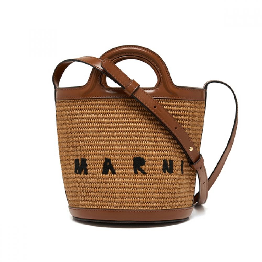 

Marni Scmp0056q1 P3860 00m50 Tropicalia Рафія Відро Маленька Сумка-Тоут SCMP0056Q1 P3860 00M50