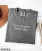 Life Happens Books Help Shirt, Book Lover T-Shirt, Reading Aesthetic Tee, Librarian Gift, Fun Bookish Reader Shirt, Unisex Tee for Women Men