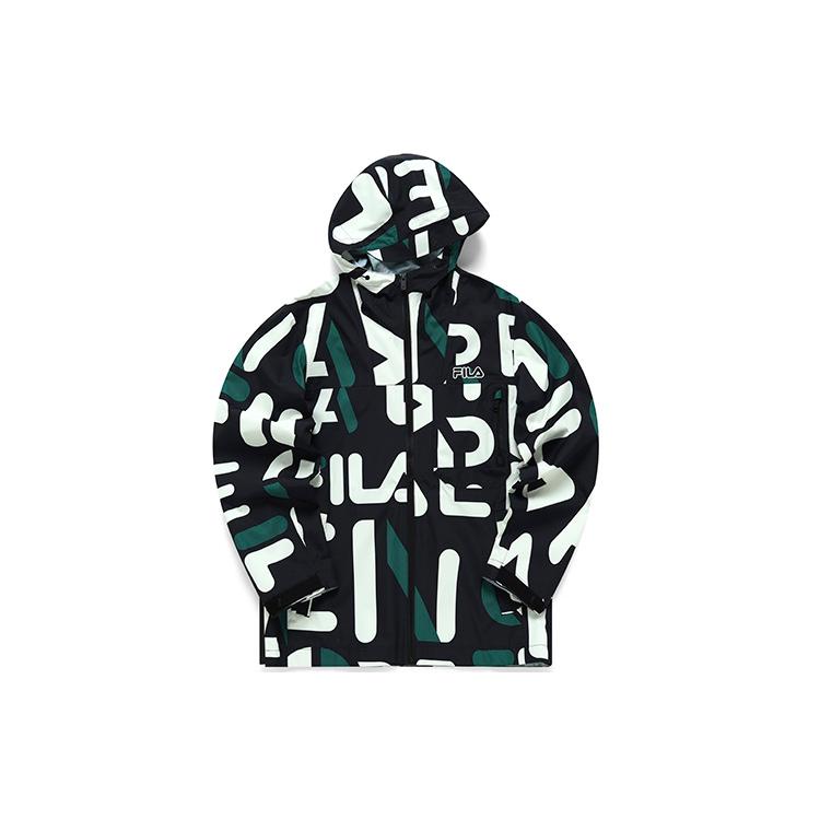 FILA Jackets Men's Black Hooded Moderate Other F11M219707FZA