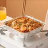 30Pcs Square Aluminum Foil Baking Trays 6/7/8/9inch Aluminum Foil Bowl Air Fryer Pans  Meal Prep