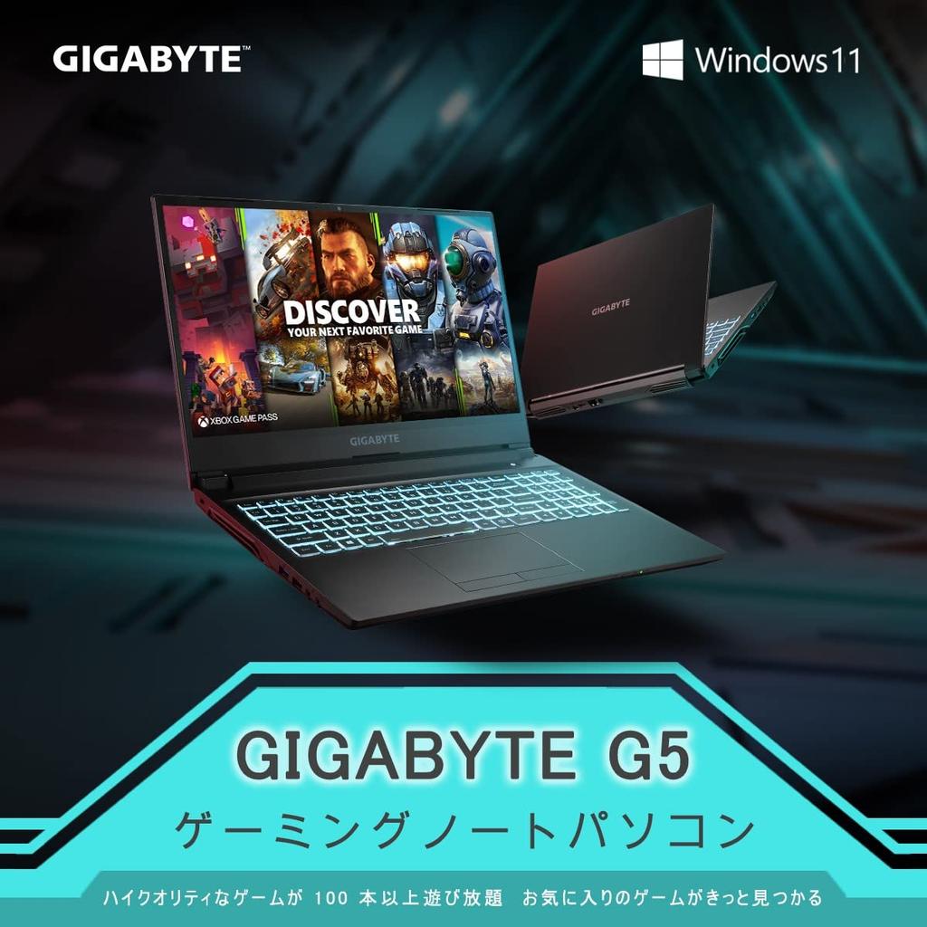Mit RTX 3050 Ti GIGABYTE G5 Gaming-Laptop Zoll Win11 Home RTX3050 Ti 512G [Ausgestattete GPU] / 15.6 / (144Hz i5-11400H 8G2 SSD)