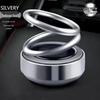Solar Aluminum Alloy Dual-Ring Car Air Freshener and Interior Decoration