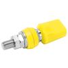 Terminal Multipurpose 4mm Brass Flat Cover M8 100A High Current Terminal Block with JackYellow