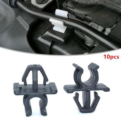 For Car Fastener Hood Bonnet Prop Rod Support Clip Nylon Plastic Retainer For Auto Fastener Clip 10 Pcs