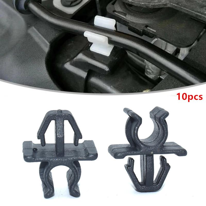 For Car Fastener Hood Bonnet Prop Rod Support Clip Nylon Plastic Retainer For Auto Fastener Clip 10 Pcs