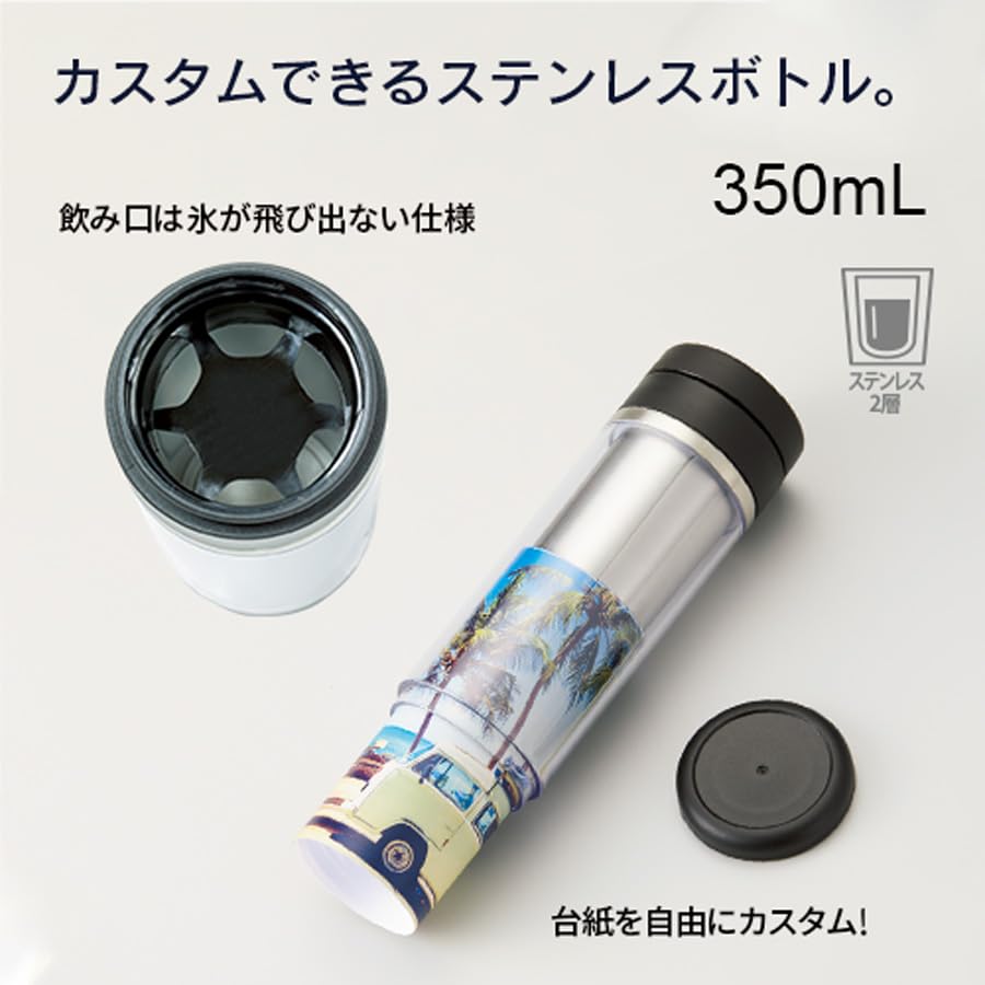 Custom Design Stainless Steel Bottle Favorite Idol Anime Character Original Water Bottle Coffee Customized Handmade Dress Up Souvenir Commemorative