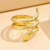 Personalized Punk Snake Rings for Couples - Titanium Steel Jewelry, Retro Street Style for Men and Women