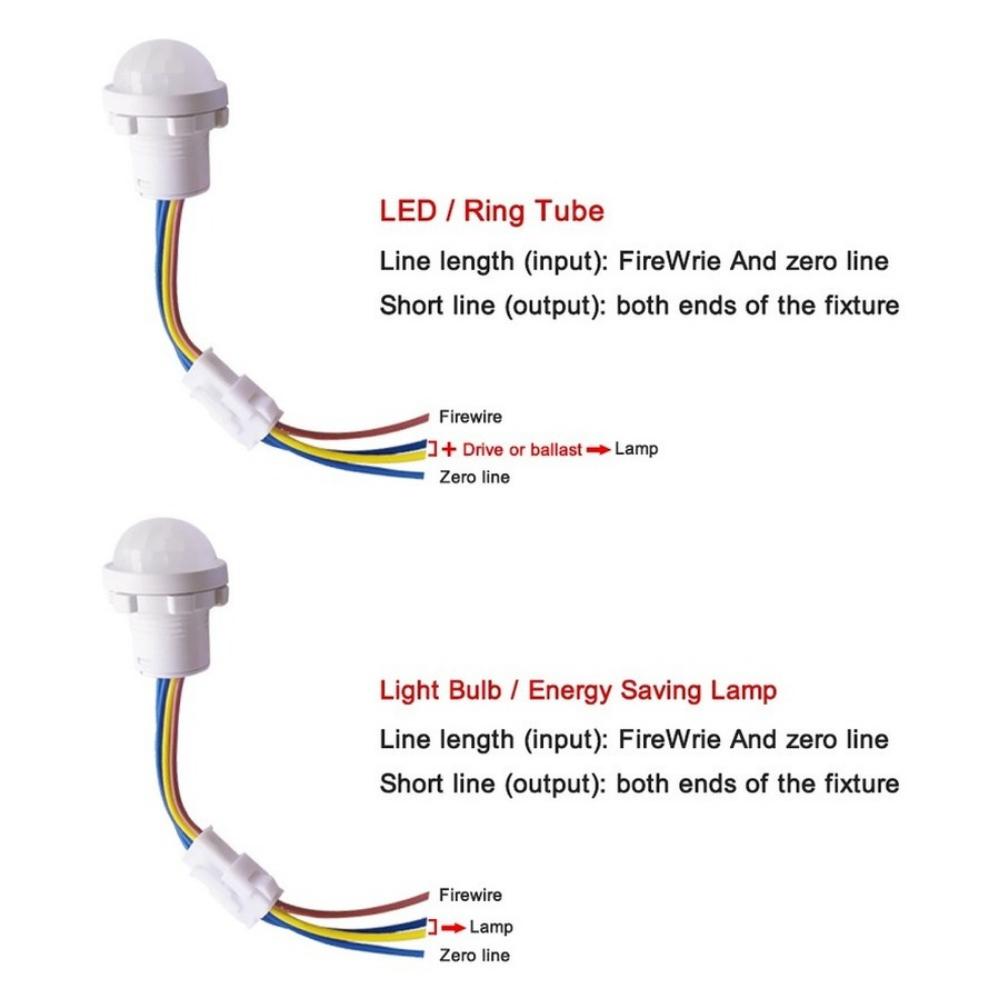 Auto On Off Motion Sensor 110V 220V Smart Switch Pir Infrared Motion Sensor Smart Home Human Body Automatic Sensor Night Lamp