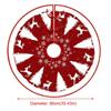 Flannel Xmas Tree Skirt Collar Santa Claus Snowflakes Xmas Decorative Tree Mat