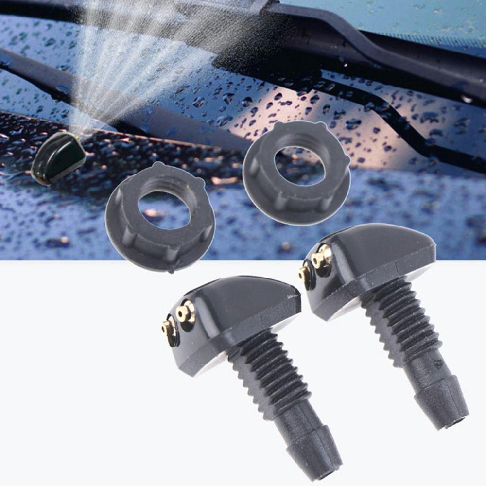 12 Pcs with Washer Car Windshield Wiper Spray Nozzle Car Replacement Accessories