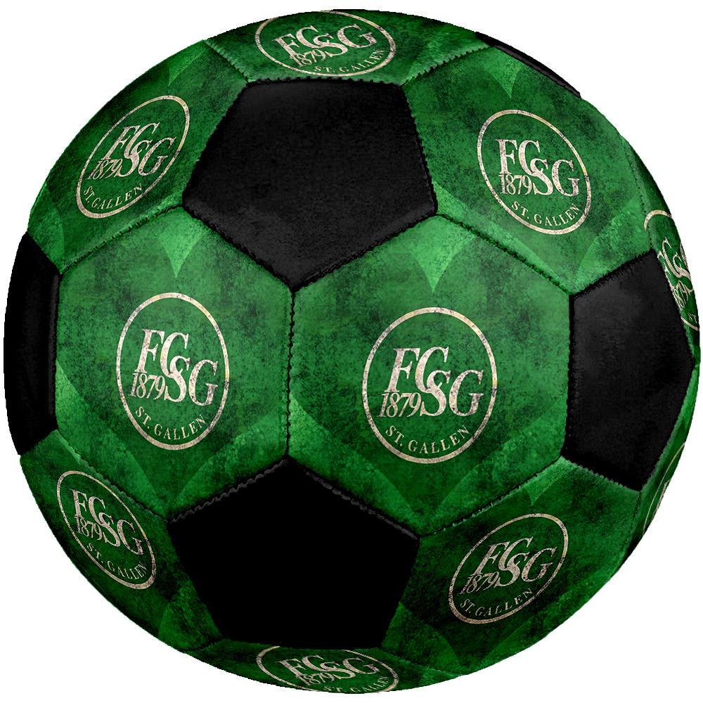 SIZE 5 FC St. Gallen Soccer Ball Colorful All Ages Machine Stitched PVC Competition Ready Durable High-Bounce