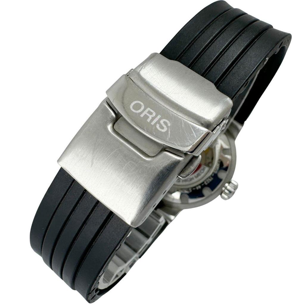 Used [ORIS TT1 Day Date] 7523-44 Used men's watch automatic winding black dial  A rank 