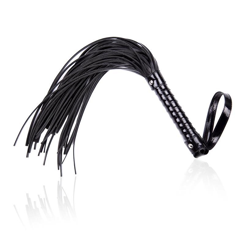 Flogger with Shiny Handle 44 Cm Black