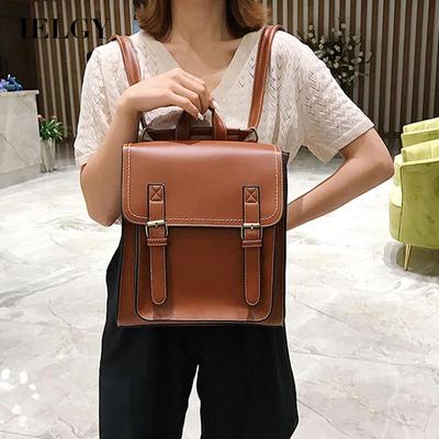 Preppy Style PU Fashion Backpack for Women