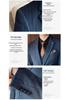 Men's Slim Fit Striped Three-Piece Suit for Wedding or Business Wear