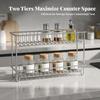 Countertop Storage Rack Easy to Clean Vanity Organizer Shelf Open for Dorm Rooms
