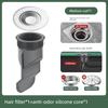 Bathroom Anti-Hair Drain Filter Stainless Steel Sewer Filter Cover Kitchen Sink Garbage Hair Anti-Clogging