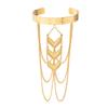 Ethnic Style Arrow Fringed Arm Bracelet Female, Simple Sweet and Cool Beach Vacation Chain Open Hand Jewelry