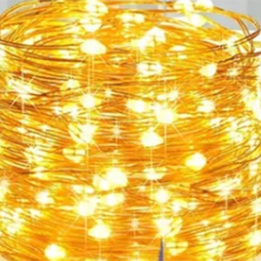 Indoor String Lights 21.9yd Length Remote Control 8 Light Modes Copper Wire LED Wire Lights for