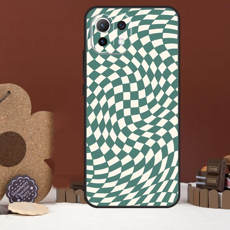 Crazy Checkered Case For Xiaomi 14 15 Ultra 15T 14T 13T 17 Pro Max POCO X7 Pro X5 X6 F5 F6 F7 F8 Ultra Cover
