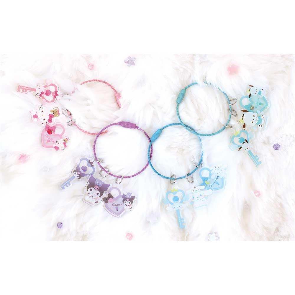 Tees Factory Sanrio Characters Angel Wire Key Ring Kuromi H45 x W34 x D2mm SR-5546414KU