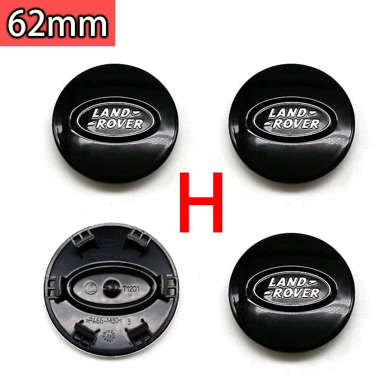 ABS 62mm Car Wheel Center Hub Caps Cove For Land Rover Range Rover Discovery 4 Freelander 2 Velar Defender L322 Evoque L405 SVR