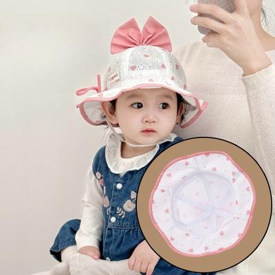 Baby- und Kleinkindhut Frühling und Sommer Neuer Stil Schleife Baby Super Süßer Fischerhut Süßer Prinzessin Mädchen Sonnenhut