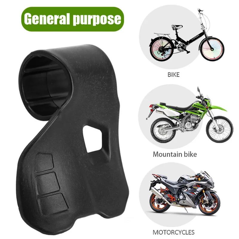 1pc Universal Silicone Motorcycle Throttle Grip Grip Cruise Control Handlebar Armrest Acceleration Locking Handle