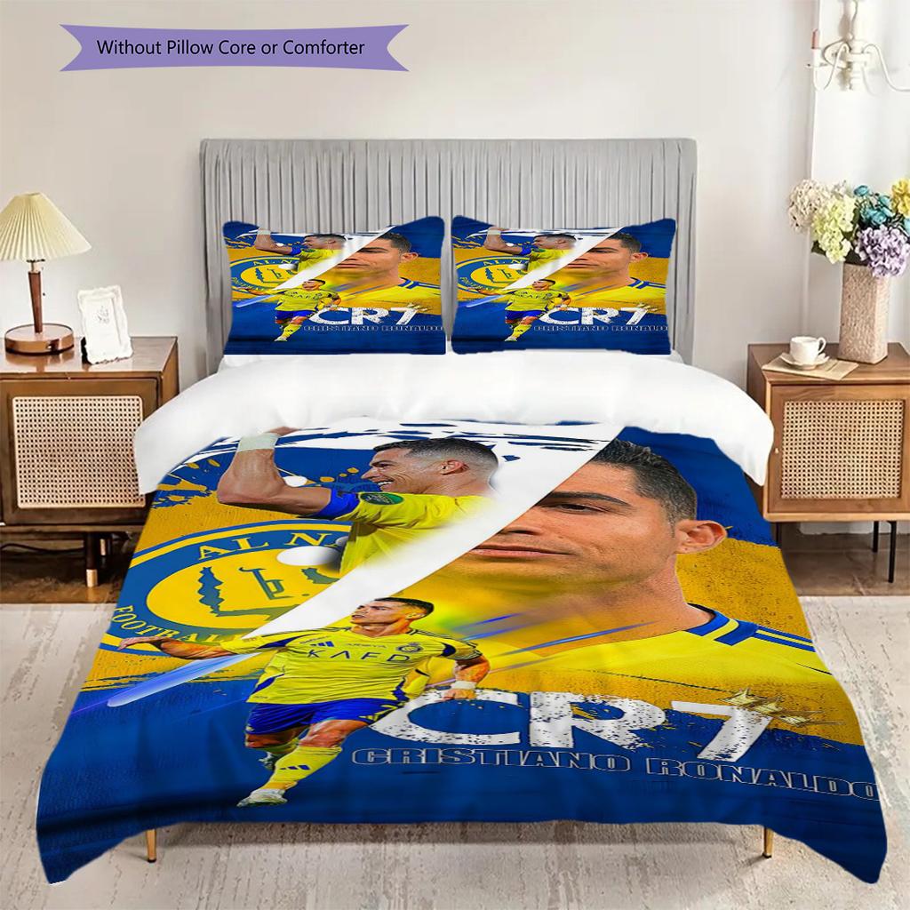 Cristiano Ronaldo Legend Forever Threepiece Set Without Core 1 Duvet Cover 2 Pillowcase Without Core Bedding Set Duvet Cover And Pillowcase