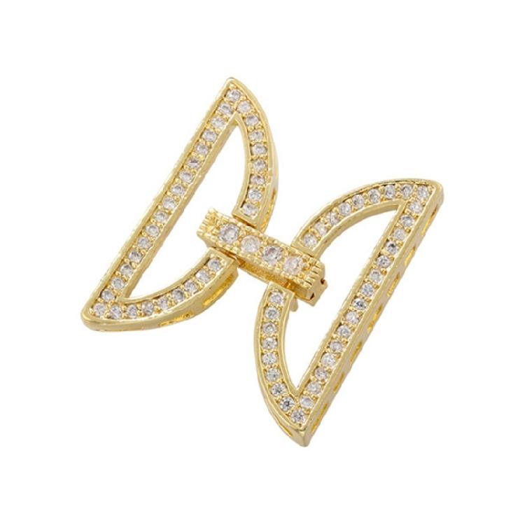 Full Zirconia Detailed DIY Jewelry Clasps Fashionable DIY Handcraft Clasp Selection with Micro Paved Zircon for Jewelry