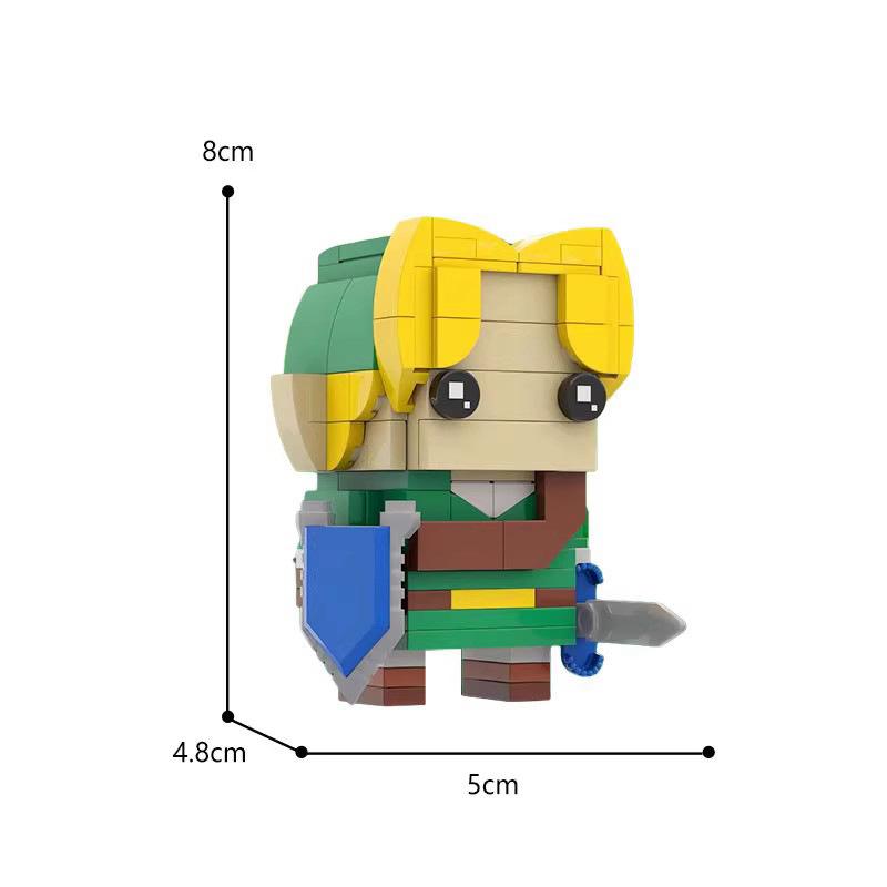 Compatible Building Blocks MOC-62351 Zelda Ocarina Of Time Young Link Mini Building Block Peripheral Model