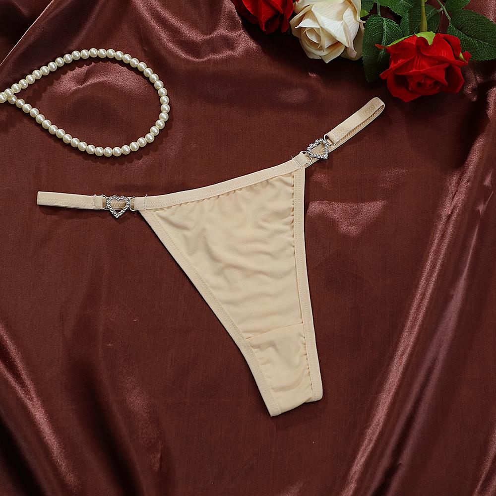 Women's Panties Fashion Heart Decor Sexy Women G-string Breathable Sexy Lingerie Erotic Elegant Female Sexy Lingerie For Women