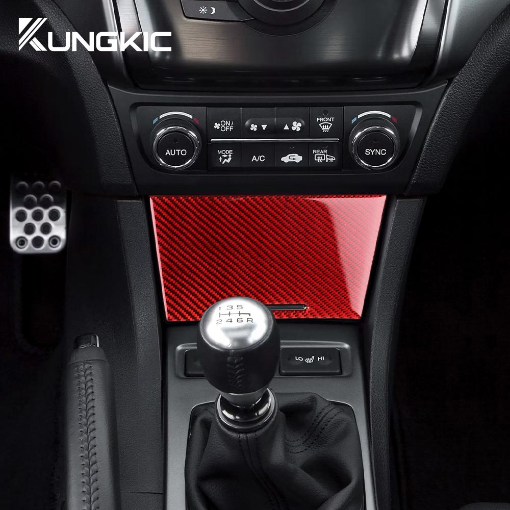 Real Soft Carbon Fiber Sticker for Acura ILX 2013 2014 2015 2016 2017 2018 2019 2020 2025 2025 LHD Car Center Storage Box Trim