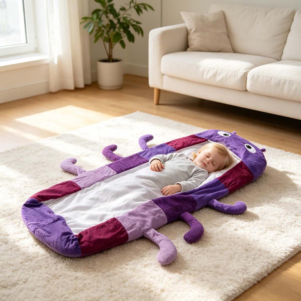Plüsch-Schlafsack Leicht & Tragbar Vollständig umarmender Körper-Lounger Spülmaschinenfest für Innenbereich Zuhause Büro Wohnheim