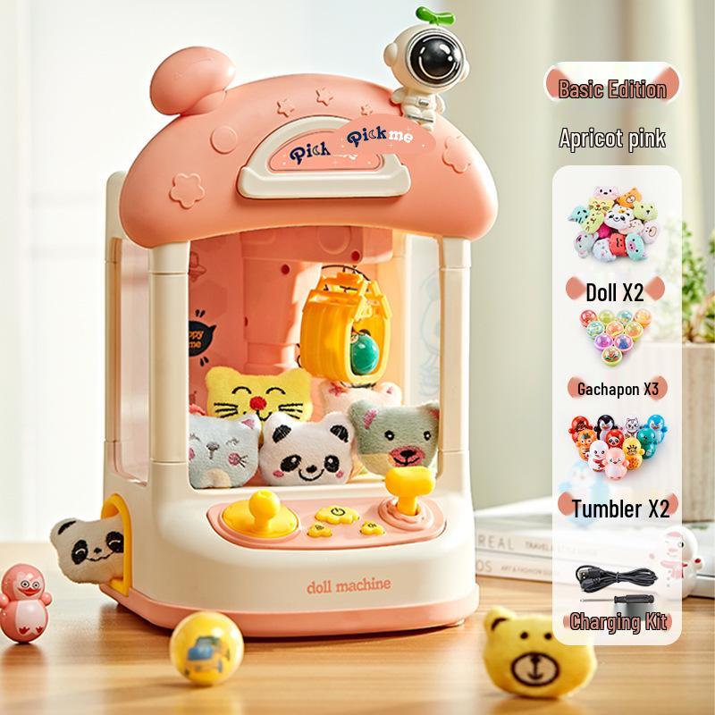 Mini Coin-Operated Children s Cartoon Claw Machine - Cute and Fun Electric Toy Grabber Chinese - Shipped in Box