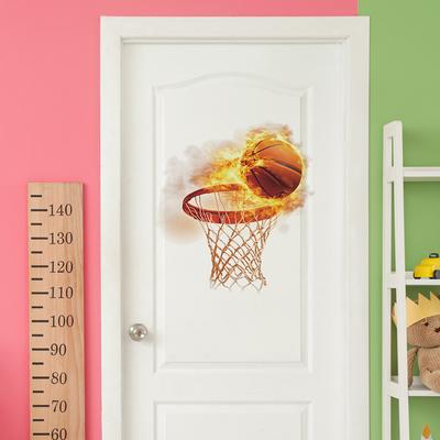 Kreativer Blaze Basketball Korb Rahmen Schlafzimmer Wohnzimmer Hintergrund Verschönerung Dekoration Wandaufkleber