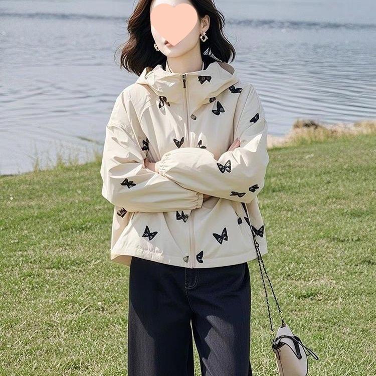 Damen 2025 Stilvolle Leichte Kapuzenjacke: Trendig, Altersdefizitär und Vielseitig für Frühling & Herbst