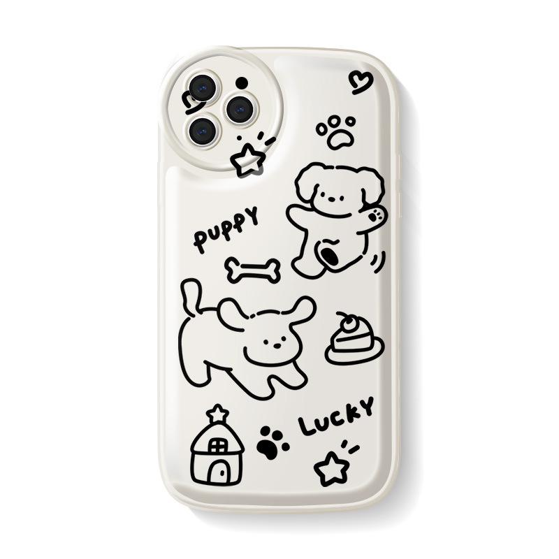 

Zhitai Cartoon iPhone 15 Pro Case, Compatible with Apple 14/12/11, Protective Air Cushion Shell iPhone 6