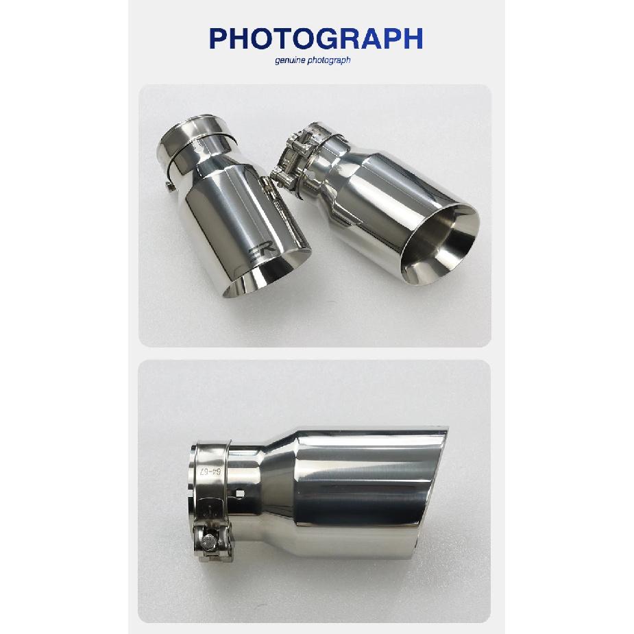 Exhaust Racing Exhaust Tip Stainless Steel Universal tail pipe decoration nozzles stainless Muffler Tail Tips Modify