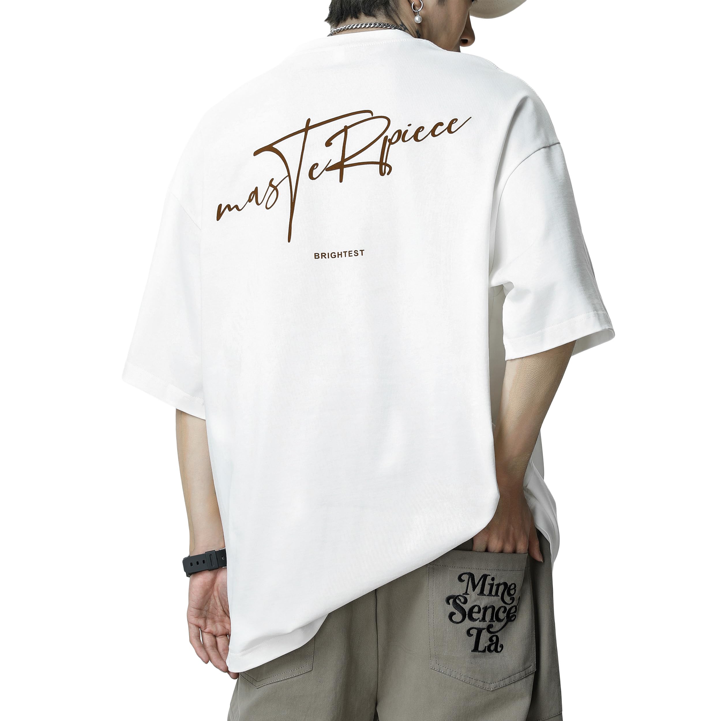 

Короткая летняя футболка с 3D-флоком, короткая, большая, удлиненного кроя и Street One M [Easykode], мужская футболка, рукав, одежда, стильная, с принтом, футболка, рукав, топ, размер,