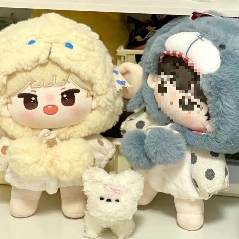 

Cotton Doll Clothes: 20cm Cute Cartoon Animal Onesie Pajamas Set