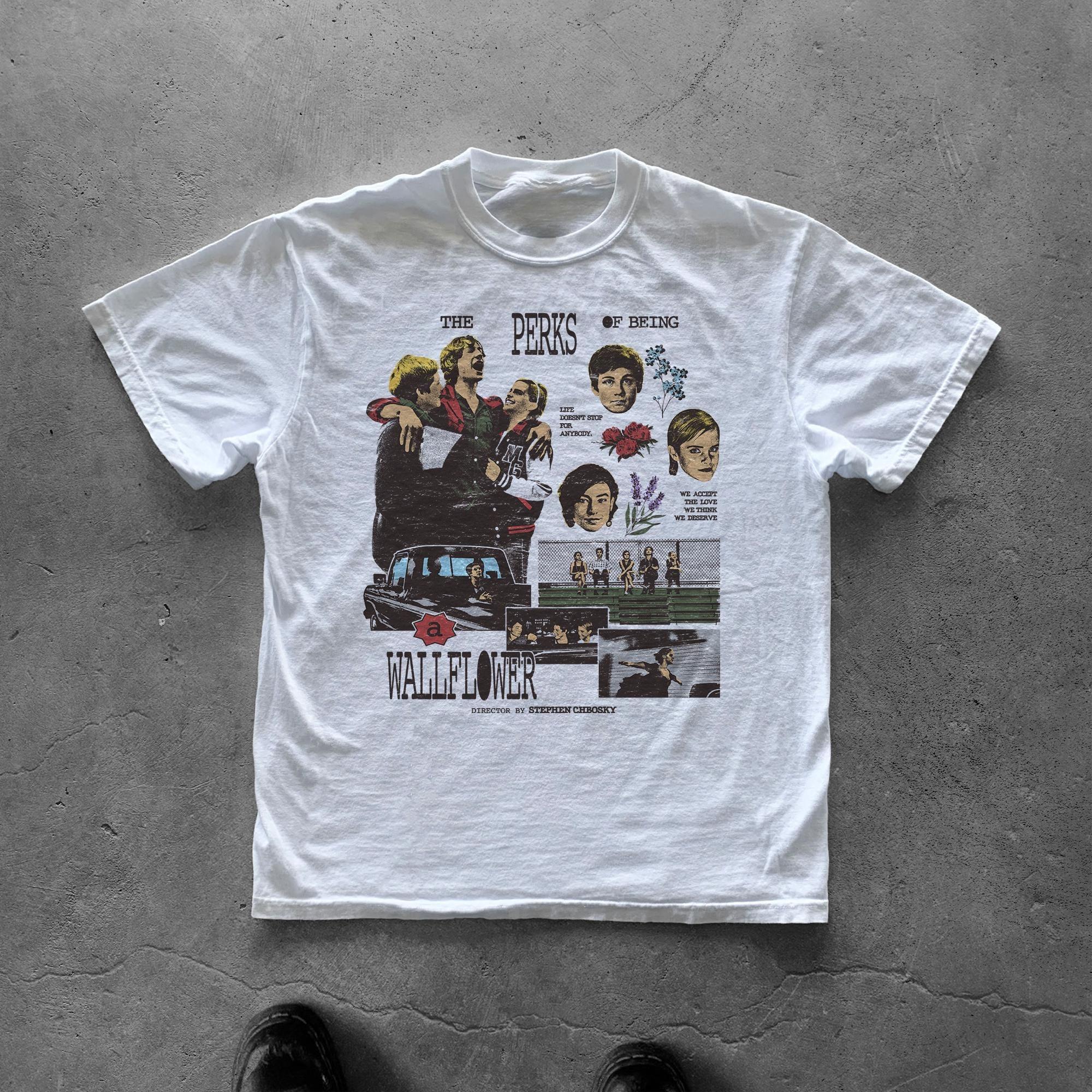 

The Perks of Being A Wallflower Movie Shirt Retro Film Tee Graphic Tee Clothing Short Sleeve Shirt Unisex Unisex Women AllSeason S