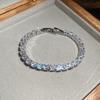 Bracciale Geometrico in Zirconi di Lusso Raffinato: Design Colorato e Versatile