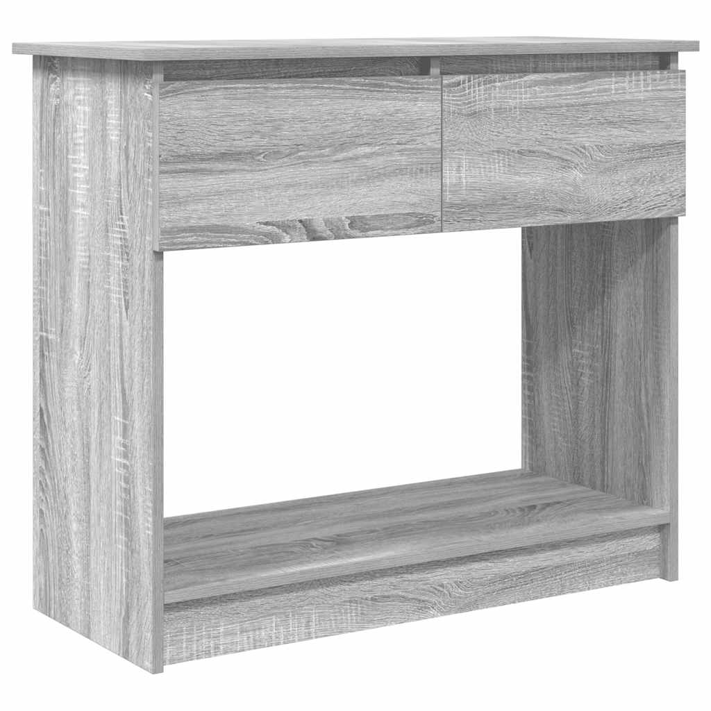 Console Table with Drawers Grey Sonoma 85.5 x 38.5 x 74.5 cm