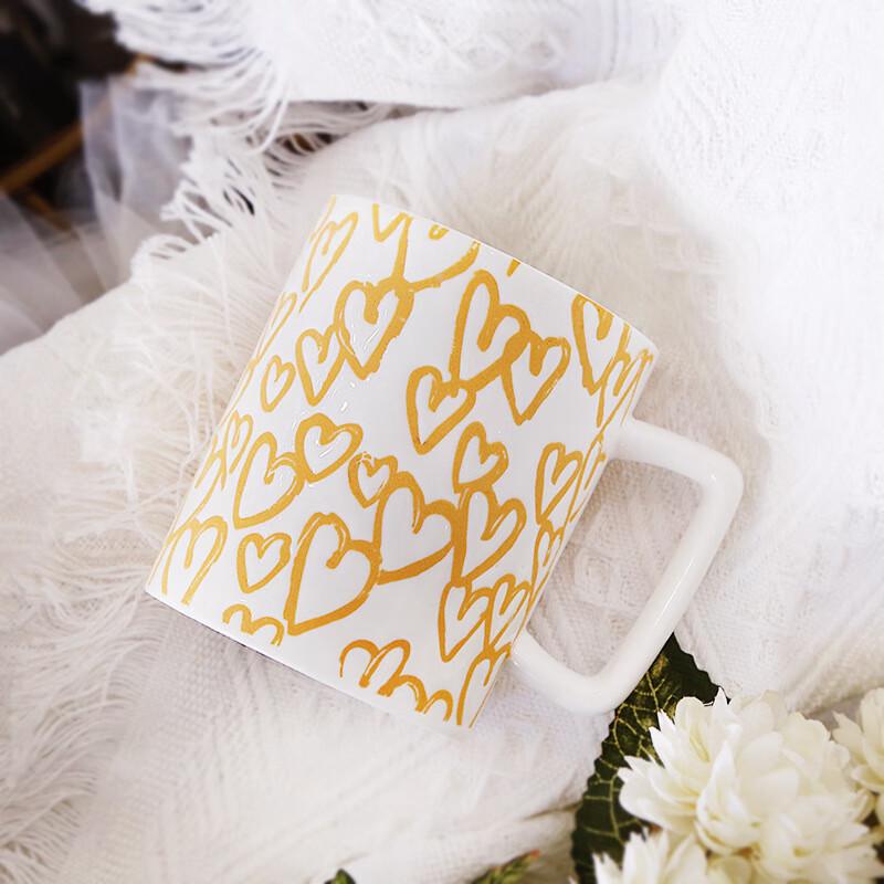 Nordic Style Floral Ceramic Mug