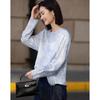 Women's Tie-Dye Artistic Stripe Batwing Sleeve Loose Shirt