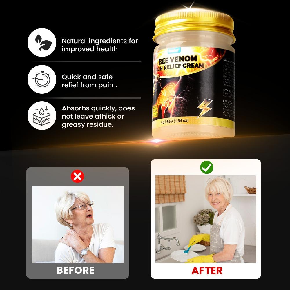 Bee Cream Against Pain, Effectively Relieves Sore Muscles and Bones , Cream Soothing Cream Bee Care Gel