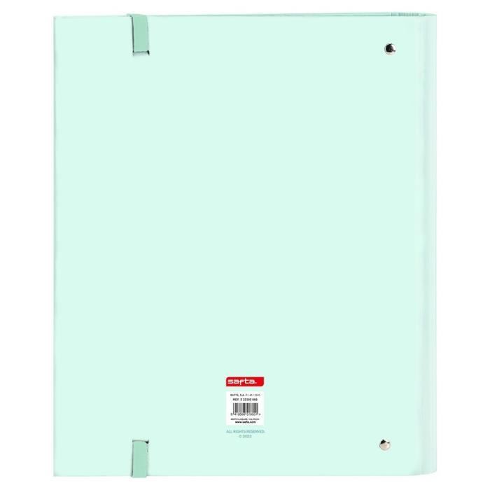 Chemise - Safta - Menthe - 4 anneaux 35 mm - 100 feuilles A4 - Intercalaires inclus